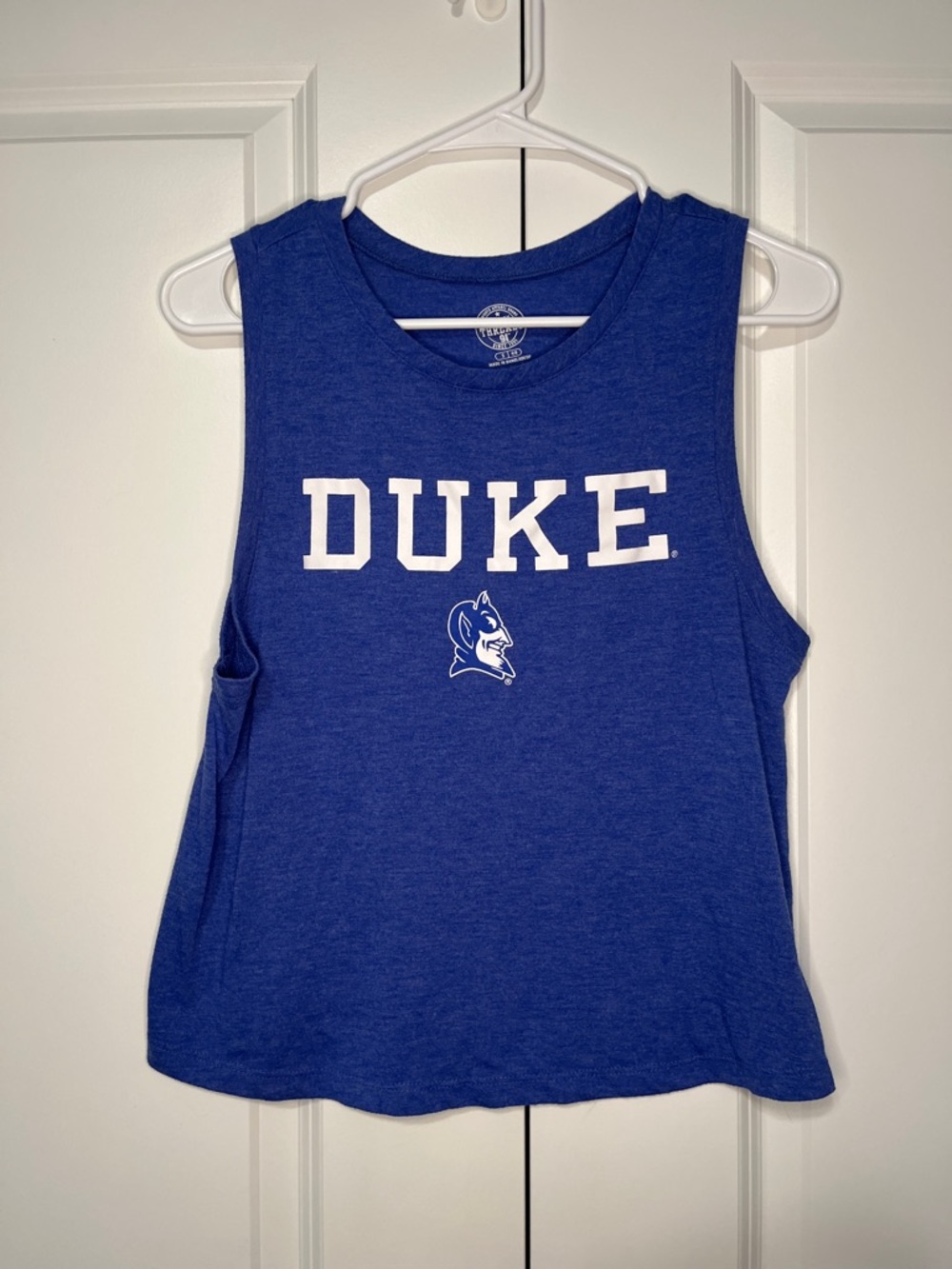 Duke Blue Devils Sleeveless Women’s Tank Top - Blue & White